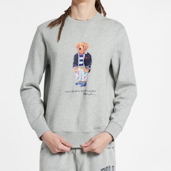 *NEW Ralph Lauren Bear Sweatshirt Size Small - Picture 1 of 9